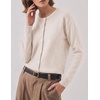 Zeagoo Wool Blend Cardigan Sweaters for Women 2026 Casual Fall Outfits(Beige)