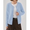 Zeagoo Wool Blend Cardigan Sweaters for Women 2026 Casual Fall Outfits(Blue)