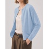 Zeagoo Wool Blend Cardigan Sweaters for Women 2026 Casual Fall Outfits(Blue)