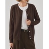 Zeagoo Wool Blend Cardigan Sweaters for Women 2026 Casual Fall Outfits(Brown)