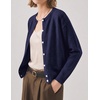 Zeagoo Wool Blend Cardigan Sweaters for Women 2026 Casual Fall Outfits(Navy Blue)