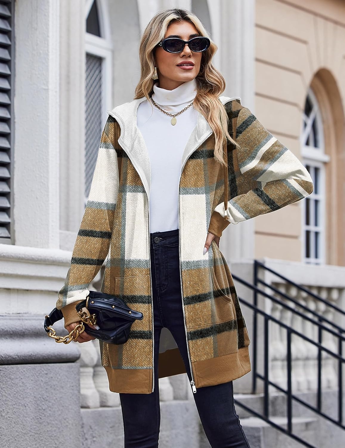 image:imageZeagoo Womens Zip Up Hoodies Long Tunic Sweatshirts Oversized Fleece Casual Long Sleeve 2026 Fall Hoodie Jacket CoatError Na