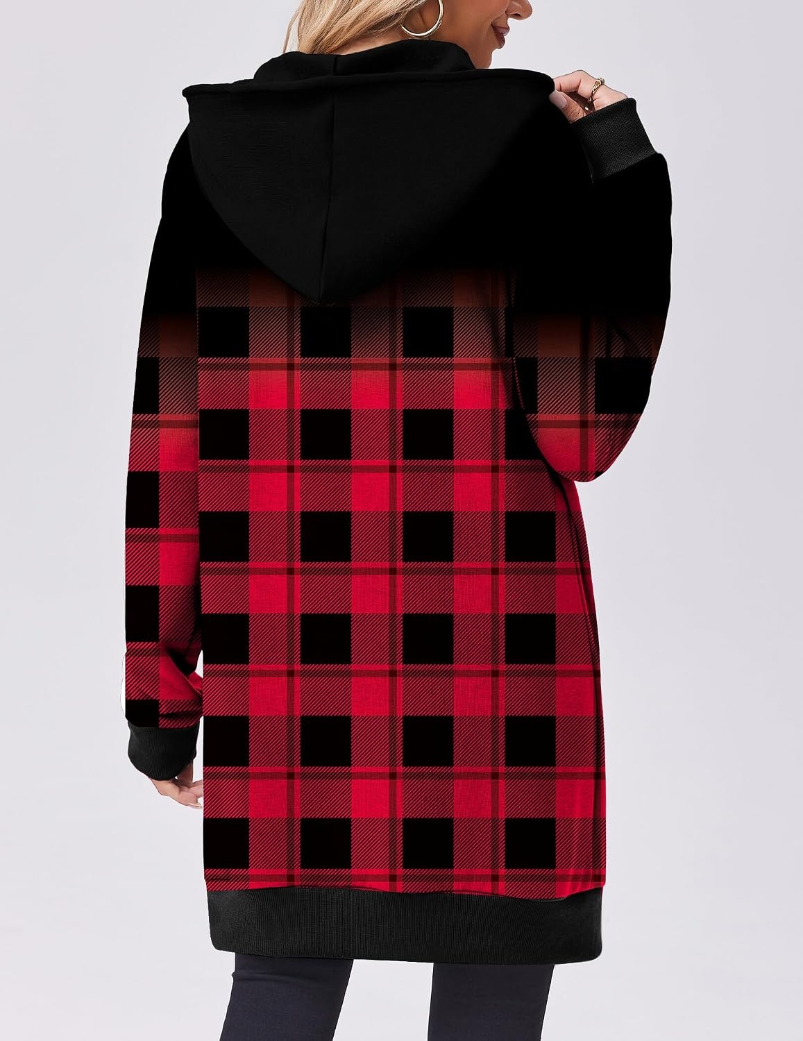 image:imageZeagoo Womens Zip Up Hoodies Long Tunic Sweatshirts Oversized Fleece Casual Long Sleeve 2026 Fall Hoodie Jacket CoatGw350