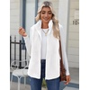 Zeagoo Vest For Women Sleeveless Sherpa Fleece Jackets Zip Up Fall Coats(A-white)
