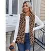Zeagoo Vest For Women Sleeveless Sherpa Fleece Jackets Zip Up Fall Coats(Brown Leopard)