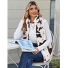 Zeagoo Vest For Women Sleeveless Sherpa Fleece Jackets Zip Up Fall Coats(Multicolor 420)