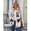 Zeagoo Vest For Women Sleeveless Sherpa Fleece Jackets Zip Up Fall Coats(Multicolor 420)