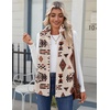 Zeagoo Vest For Women Sleeveless Sherpa Fleece Jackets Zip Up Fall Coats(Multicolor 533)