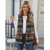 Zeagoo Vest For Women Sleeveless Sherpa Fleece Jackets Zip Up Fall Coats(Multicolor 547)