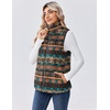 Zeagoo Vest For Women Sleeveless Sherpa Fleece Jackets Zip Up Fall Coats(Multicolor 547)