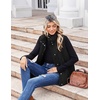 Zeagoo Women Oversized Puffer Vest Stand Collar Zip Up Sleeveless Outerwear(Black)
