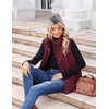 Zeagoo Women Oversized Puffer Vest Stand Collar Zip Up Sleeveless Outerwear(Burgundy)