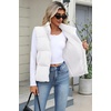 Zeagoo Women Puffer Vest Cropped Winter Outerwear Warm Coat(A-white)