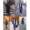 Zeagoo Women Puffer Vest Lightweight Stand Collar Sleeveless Winter Warm Zip Up Padded Outerwear Jackets with Pockets S-XXL(Black)