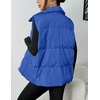 Zeagoo Women Puffer Vest Lightweight Stand Collar Sleeveless Winter Warm Zip Up Padded Outerwear Jackets with Pockets S-XXL(Sky Blue)