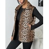 Zeagoo Women Puffer Vest Lightweight Stand Collar Sleeveless Winter Warm Zip Up Padded Outerwear Jackets with Pockets S-XXL(White Brown Black Leopard)