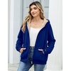 Zeagoo Women Sherpa Fleece Jacket Zip Up Thick Warm Hoodie Fall Winter Coat(Sky Blue)