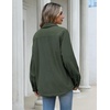 Zeagoo Womens Fleece Jackets Corduroy Shackets Snap Casual Fall Coat(Army Green)
