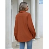 Zeagoo Womens Fleece Jackets Corduroy Shackets Snap Casual Fall Coat(Caramel)