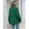 Zeagoo Womens Fleece Jackets Corduroy Shackets Snap Casual Fall Coat(Green)