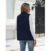 Zeagoo Womens Outerwear Vests With Pockets Zipper Sleeveless Fleece Jackets(Dark Blue)