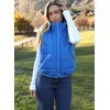 Zeagoo Womens Puffer Vest Ladies Sleeveless Zip Up Outerwear(Blue)