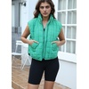Zeagoo Womens Puffer Vest Ladies Sleeveless Zip Up Outerwear(Green)