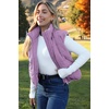 Zeagoo Womens Puffer Vest Ladies Sleeveless Zip Up Outerwear(Lilac)