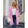Zeagoo Women’s Zip Up Hoodies Long Sleeve Long Tunic Sweatshirts Oversized(Blush Pink)