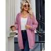 Zeagoo Women’s Zip Up Hoodies Long Sleeve Long Tunic Sweatshirts Oversized(Dusty Rose)