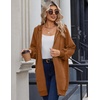 Zeagoo Women’s Zip Up Hoodies Long Sleeve Long Tunic Sweatshirts Oversized(Rust)