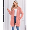 Zeagoo Women’s Zip Up Hoodies Long Tunic Sweatshirts Oversized Fleece Casual Long Sleeve 2026 Fall Hoodie Jacket Coat(Solid Pink)
