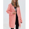 Zeagoo Women’s Zip Up Hoodies Long Tunic Sweatshirts Oversized Fleece Casual Long Sleeve 2026 Fall Hoodie Jacket Coat(Solid Pink)