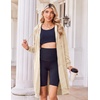 Zeagoo Women’s Zip Up Hoodies Oversized Fleece Long Tunic Sweatshirts Casual Long Sleeve 2026 Fall Hoodie Jacket Coat(Bone)