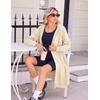 Zeagoo Women’s Zip Up Hoodies Oversized Fleece Long Tunic Sweatshirts Casual Long Sleeve 2026 Fall Hoodie Jacket Coat(Bone)
