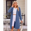 Zeagoo Women’s Zip Up Hoodies Oversized Fleece Long Tunic Sweatshirts Casual Long Sleeve 2026 Fall Hoodie Jacket Coat(Slate Blue)