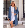 Zeagoo Women’s Zip Up Hoodies Oversized Fleece Long Tunic Sweatshirts Casual Long Sleeve 2026 Fall Hoodie Jacket Coat(Slate Blue)