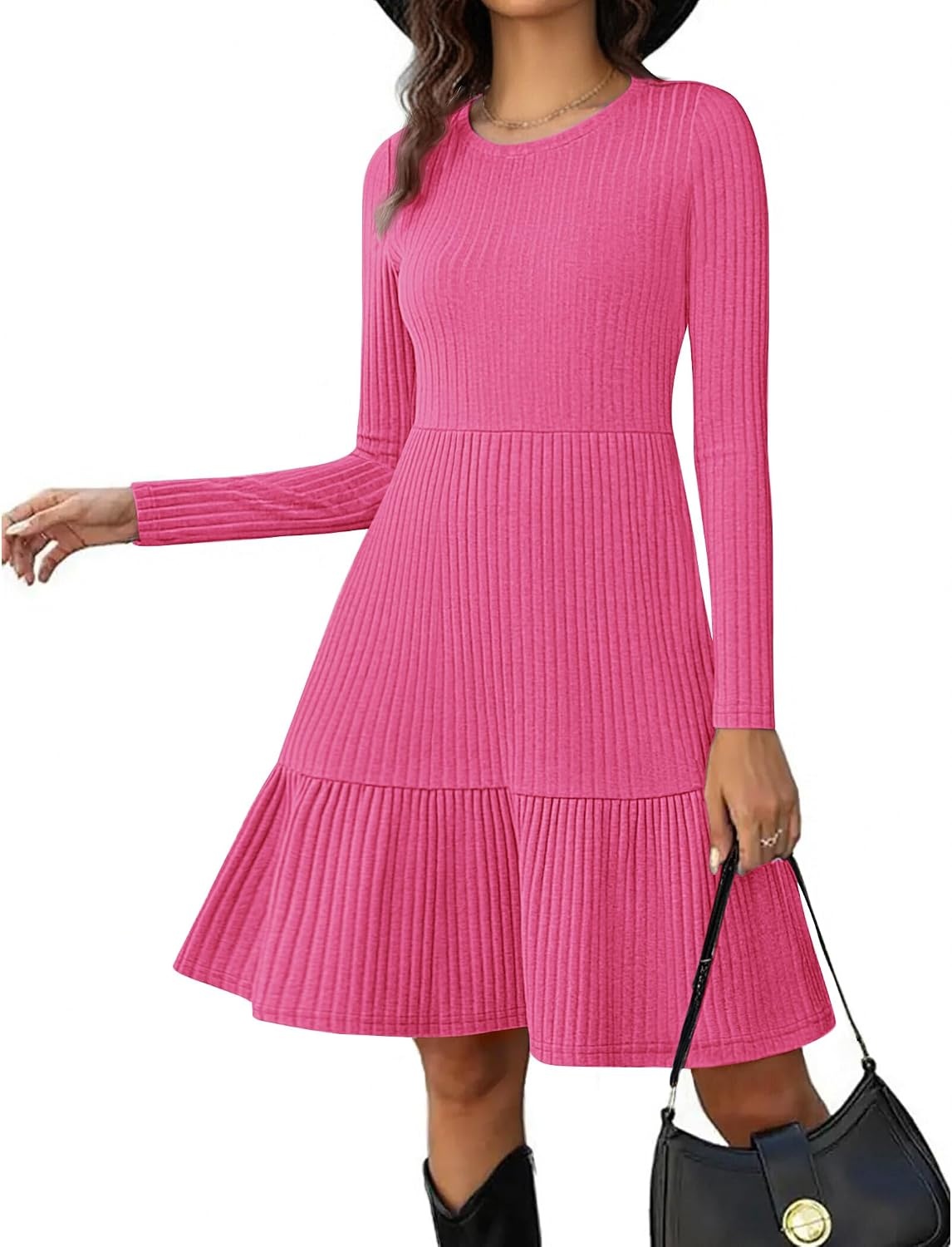 image:imageZeagoo Summer Dresses for Women 2025 Cotton Button Down Short Sleeve Tshirt Dresses Casual Mini Beach Dress0rose Red