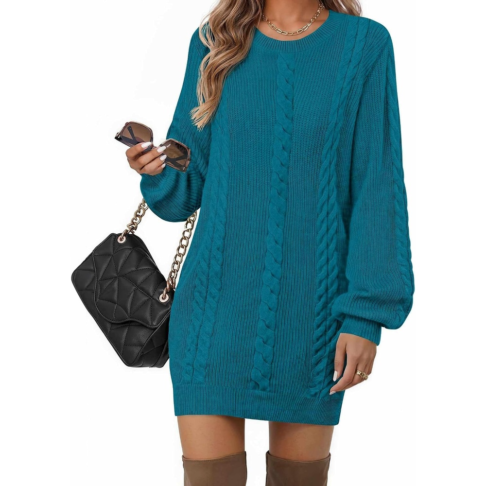 image:imageZeagoo Sweater Dresses for Women 2026 Fall Winter Long Sleeve Bodycon DressOpal