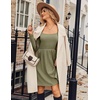 ZEAGOO Women Dresses Spring Fall 2026 Sweater Dress Long Sleeve Casual Knit Dresses with Pockets(Army Green)