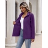 Zeagoo Fleece Jackets for Women Fall Clothe Button Winter Coat with Pockets(Dark Purple)