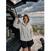 Zeagoo Fleece Jackets for Women Fall Clothe Button Winter Coat with Pockets(Light Grey)