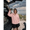 Zeagoo Fleece Jackets for Women Fall Clothe Button Winter Coat with Pockets(Pink)
