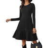 Zeagoo Summer Dresses for Women 2025 Cotton Button Down Short Sleeve Tshirt Dresses Casual Mini Beach Dress(Black)