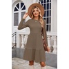 Zeagoo Summer Dresses for Women 2025 Cotton Button Down Short Sleeve Tshirt Dresses Casual Mini Beach Dress(Brown)