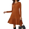Zeagoo Summer Dresses for Women 2025 Cotton Button Down Short Sleeve Tshirt Dresses Casual Mini Beach Dress(Caramel Color)