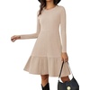 Zeagoo Summer Dresses for Women 2025 Cotton Button Down Short Sleeve Tshirt Dresses Casual Mini Beach Dress(Light Khaki)