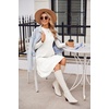 Zeagoo Summer Dresses for Women 2025 Cotton Button Down Short Sleeve Tshirt Dresses Casual Mini Beach Dress(White)