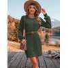 Zeagoo Sweater Dresses for Women 2026 Fall Winter Long Sleeve Bodycon Dress(Army Green)
