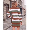 Zeagoo Sweater Dresses for Women 2026 Fall Winter Long Sleeve Bodycon Dress(Multicolor)